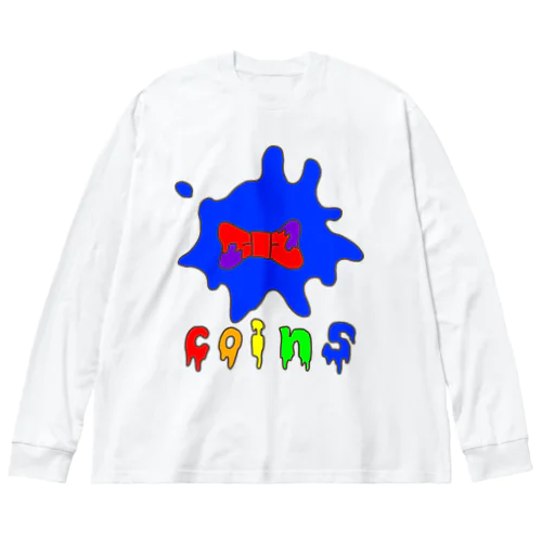 coinsリボン Big Long Sleeve T-Shirt