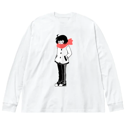 寒がりガール Big Long Sleeve T-Shirt