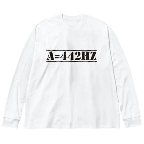 ピッチ442HzB ビッグシルエットロングスリーブTシャツ