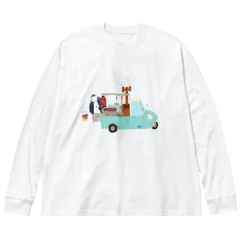 すろくま、焼き芋屋さん Big Long Sleeve T-Shirt