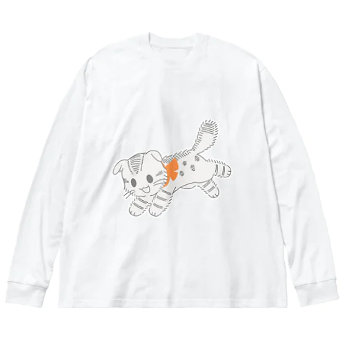 スコティッシュフォールドのらいむ Big Long Sleeve T-Shirt