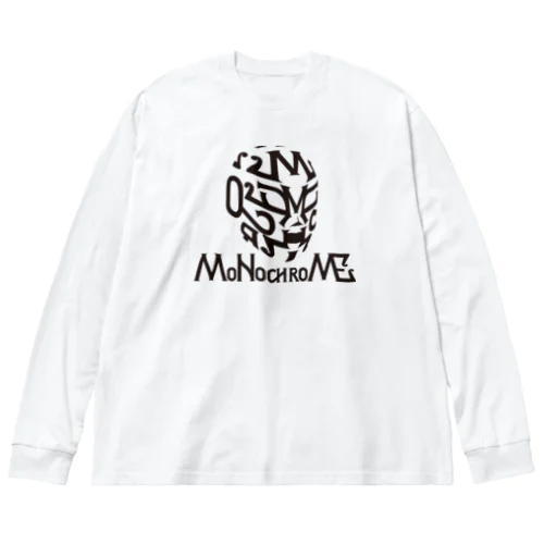 MoNochroMEマスク（黒） ビッグシルエットロングスリーブTシャツ