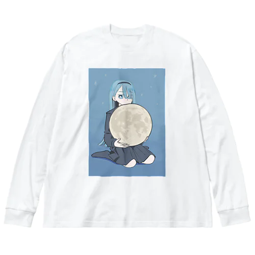 女の子と月 Big Long Sleeve T-Shirt