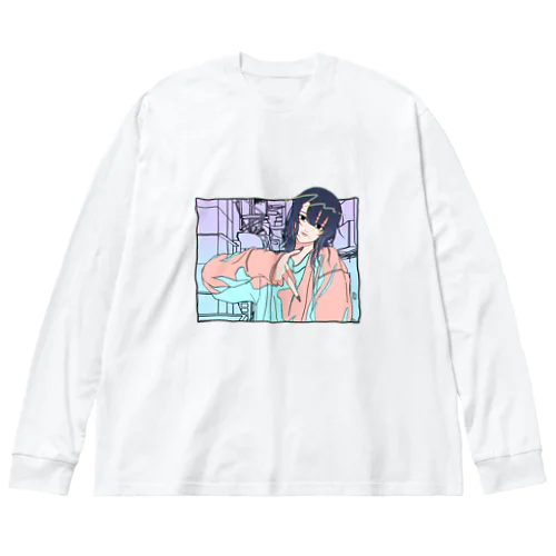 MExxKAWAちゃん ビッグシルエットロングスリーブTシャツ