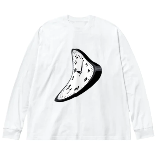 シュールな歪んだ時計 Big Long Sleeve T-Shirt