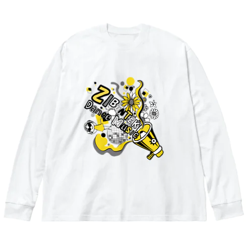 ジブンテキDanceMusic ビッグシルエットロングスリーブTシャツ