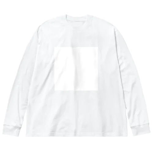 White Big Long Sleeve T-Shirt