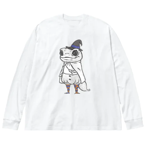 ナメハダタマオヤモリさん ビッグシルエットロングスリーブTシャツ