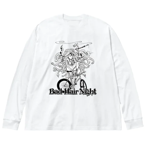 “Bad Hair Night” ビッグシルエットロングスリーブTシャツ