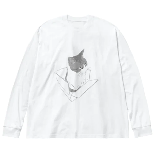 はこねこ ビッグシルエットロングスリーブTシャツ