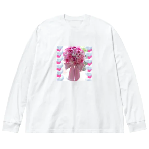 花束を君に ビッグシルエットロングスリーブTシャツ