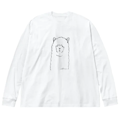 アルパカ線画 Big Long Sleeve T-Shirt