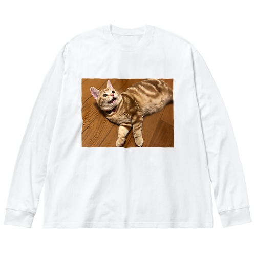 桃から生まれたこももちゃん Big Long Sleeve T-Shirt