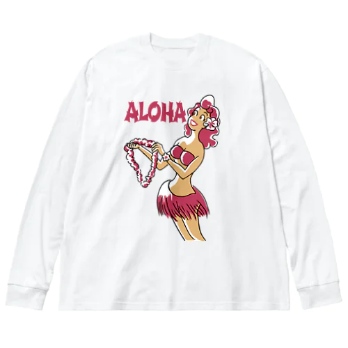 Aloha & Mahalo ビッグシルエットロングスリーブTシャツ