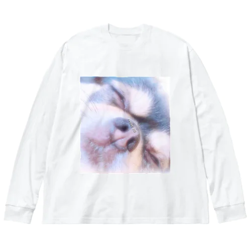 Kiss Me ちわわん Big Long Sleeve T-Shirt