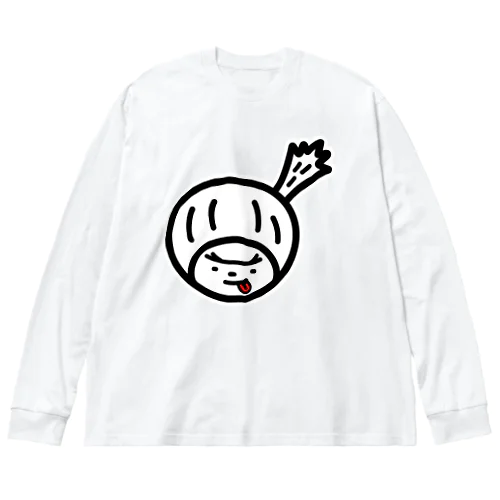 おしゃべりきくのひとりごと　ペロきく ビッグシルエットロングスリーブTシャツ