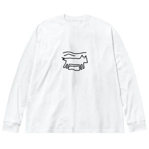 うまのせ ビッグシルエットロングスリーブTシャツ