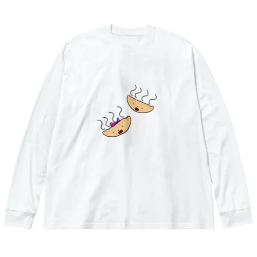 ぎょうざくんぎょうざちゃん Big Long Sleeve T-Shirt