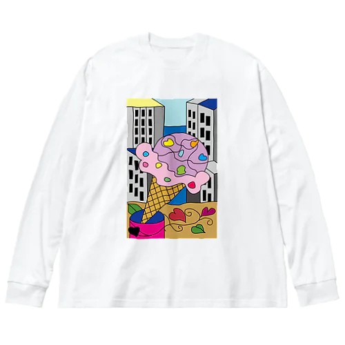 アイスクリーム Big Long Sleeve T-Shirt