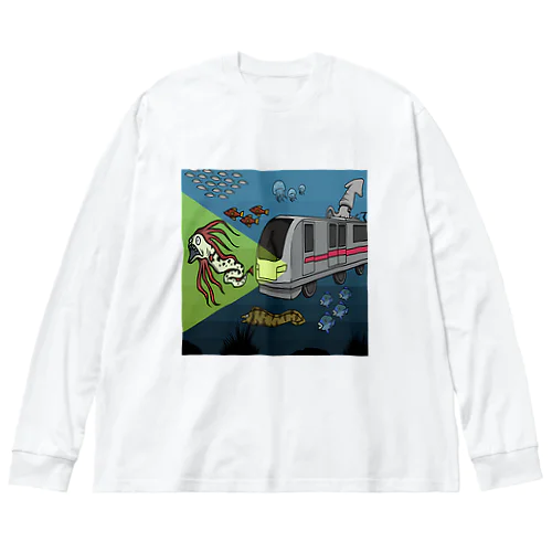 深海鉄道 Big Long Sleeve T-Shirt