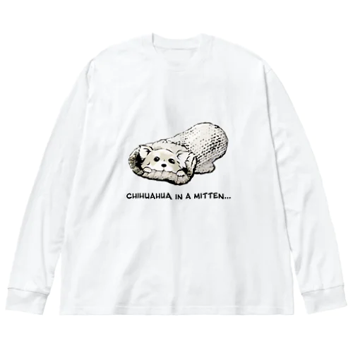 ミトンに入ったチワワ(クリーム) Big Long Sleeve T-Shirt