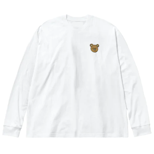 くまちゃんポッケ ビッグシルエットロングスリーブTシャツ