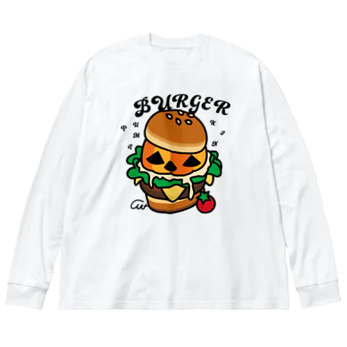 バーガー ビッグシルエットロングスリーブTシャツ