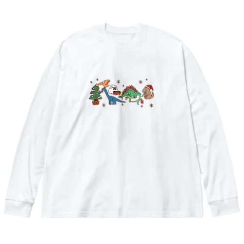 恐竜たちのクリスマス Big Long Sleeve T-Shirt