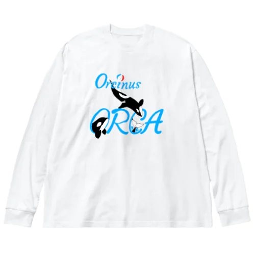 アルファベットで遊ぶシャチ Big Long Sleeve T-Shirt