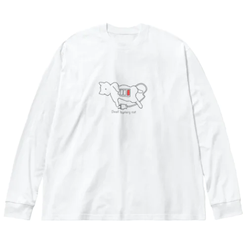 電池切れのネコ Big Long Sleeve T-Shirt