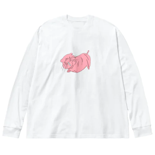 ハダカデバネズミ ビッグシルエットロングスリーブTシャツ