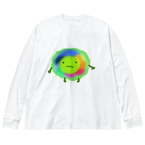 ボヤボヤくん（グリーン） ビッグシルエットロングスリーブTシャツ