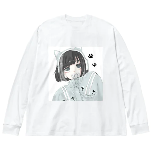 ゲーム少女 ビッグシルエットロングスリーブTシャツ