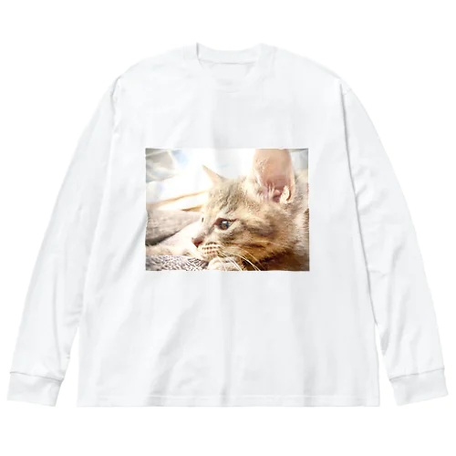 catTシャツ ビッグシルエットロングスリーブTシャツ