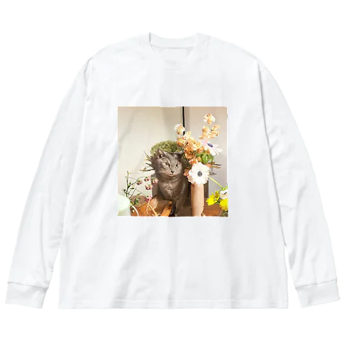 花の中のおしゃれハナちゃん Big Long Sleeve T-Shirt