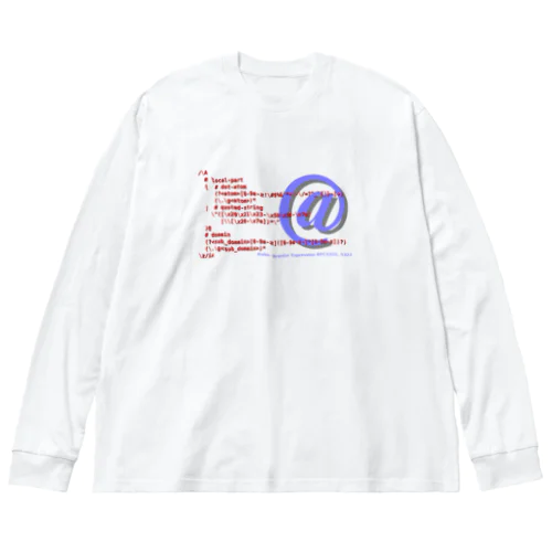 メールアドレス正規表現 1.0.1 ビッグシルエットロングスリーブTシャツ