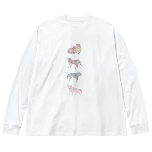 狼たんたち ビッグシルエットロングスリーブTシャツ