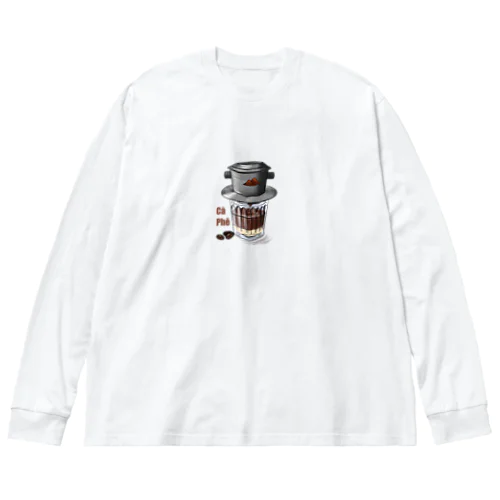 ベトナムコーヒー ビッグシルエットロングスリーブTシャツ