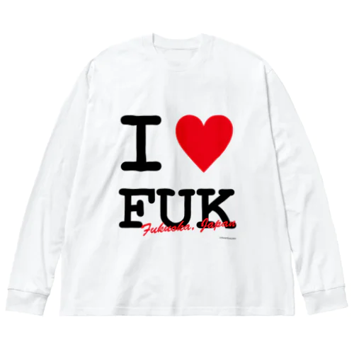 I ♥ Fukuoka ビッグシルエットロングスリーブTシャツ