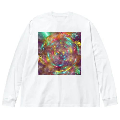 GalaxyNightNo.15 ビッグシルエットロングスリーブTシャツ