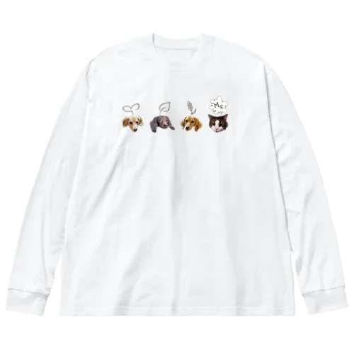 M4animals face Big Long Sleeve T-Shirt