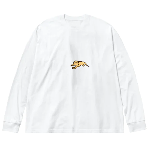 とかげっこ　フトアゴ ビッグシルエットロングスリーブTシャツ