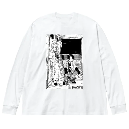 喫煙所 Big Long Sleeve T-Shirt