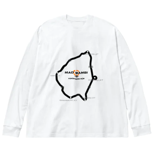 Yokohama Nur black Big Long Sleeve T-Shirt