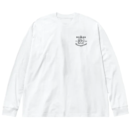 BEERちゃん ビッグシルエットロングスリーブTシャツ