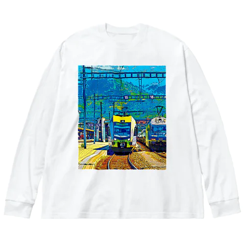 スイス シュピーツの駅 ビッグシルエットロングスリーブTシャツ