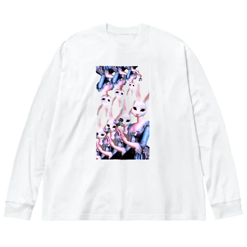 うさぎさんはバラが好き Big Long Sleeve T-Shirt