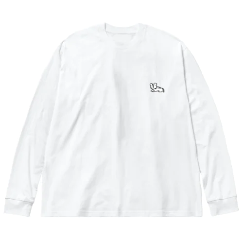 とら（ひかえめ） ビッグシルエットロングスリーブTシャツ