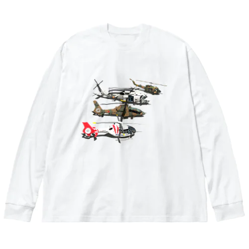 4heli2 ビッグシルエットロングスリーブTシャツ