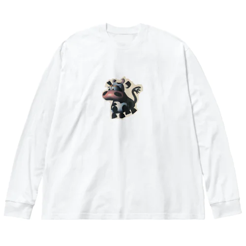 ぽり牛 Big Long Sleeve T-Shirt